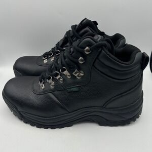 Propet Cliff Walker Men 10 Wide Black Leather Sealtex Waterproof Hiking Boots